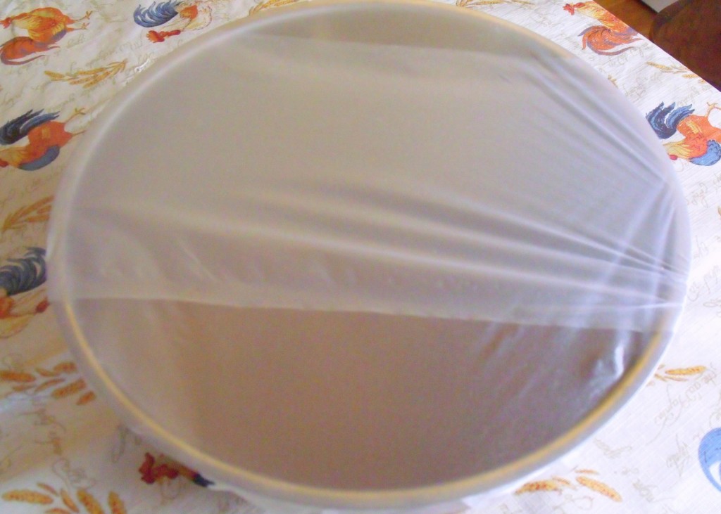 Covered Christmas pudding mixture - 12 hours prior to steaming
