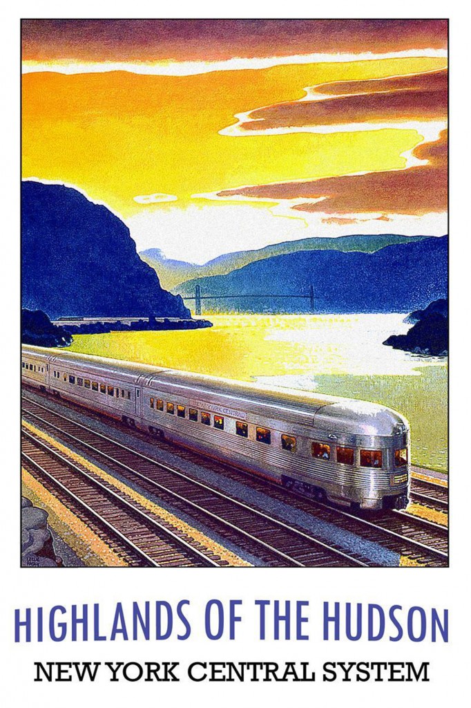 Vintage New York Train Travel Poster Image courtesy of www.vintagerio.com