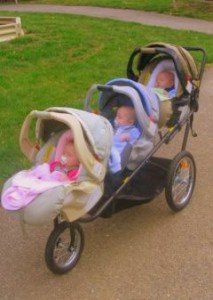 Triple decker stroller