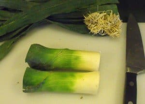 Preparing Leeks