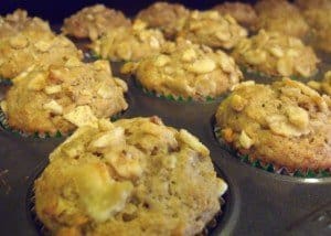 Banana Nut Whole Wheat Muffins
