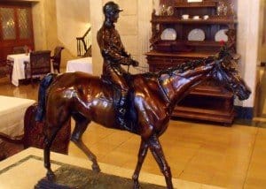 Horse And Jockey Carving - Brown Hotel Louisville