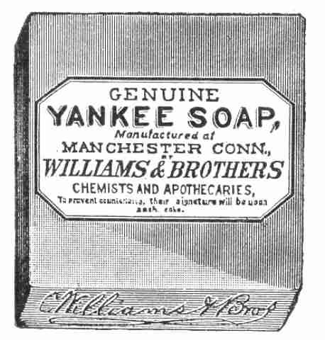 Vintage clipart - Yankee soap http://vintagerio.com/vintage_clip_art_g52-black_white_clipart_p3190.html
