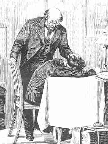 Vintage Clipart - father comforts son http://vintagerio.com/vintage_clip_art_g52-black_white_clipart_p3249.html