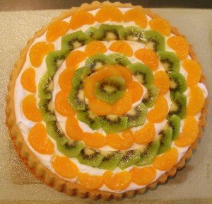 Irish Fruit And Cream Flan