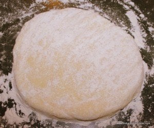 Potato Cake Dough Kneaded on Floured Surface