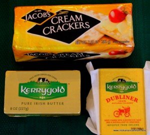 The Supper Trio - Cream Crackers, Butter and Cheese