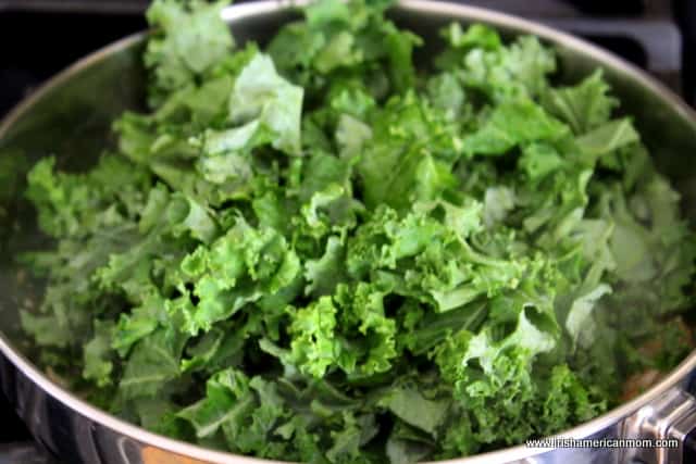Kale In Sautee Pan