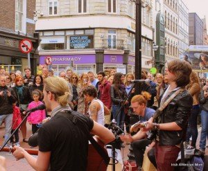 Buskers On Grafton Street
