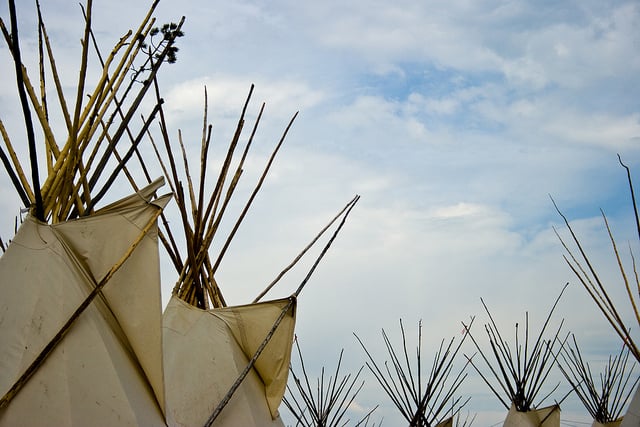 Towards the sky - tipis