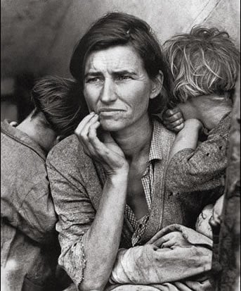 Florence Henderson - image of the Great Depression
