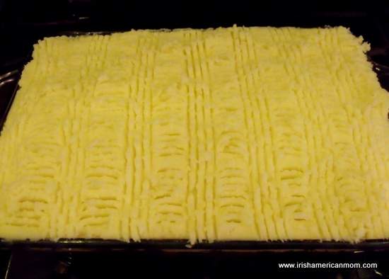 Potato layer for Shepherd's Pie | Irish American Mom Potato layer for Shepherd's Pie