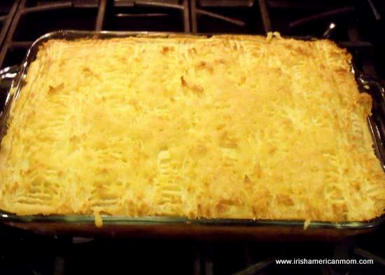 Shepherd's Pie just out of the oven | Irish American Mom Shepherd's Pie just out of the oven
