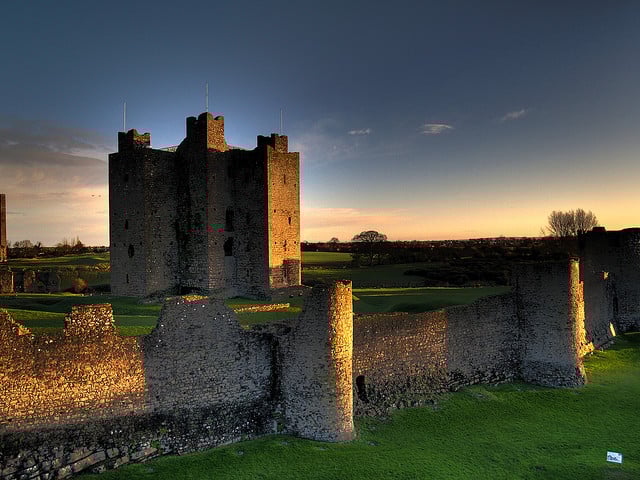 Medieval castle with wall