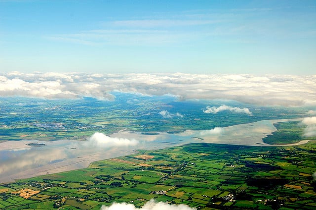 Aerial View of Ireland | Irish American Mom Aerial view of green fields