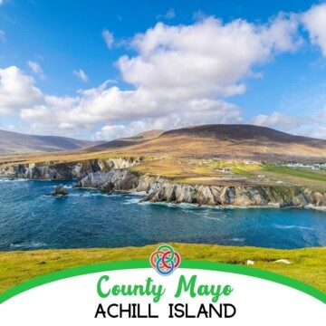 Coatal landscape with text banner