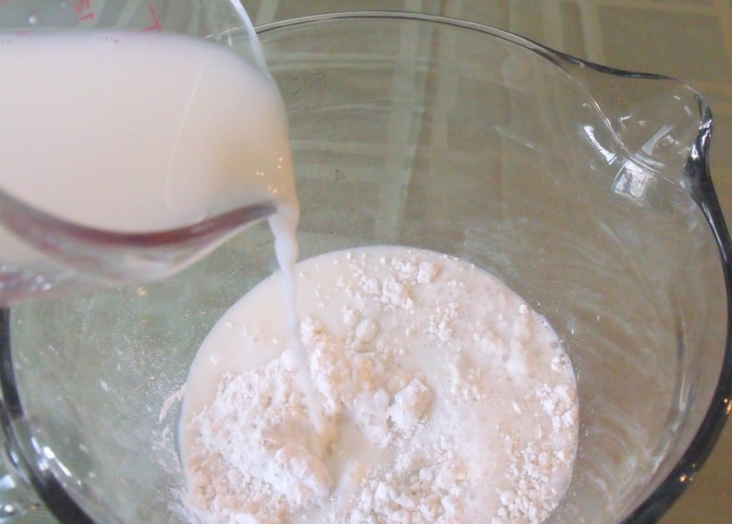 Adding milk to flour for yorkshire pudding | Irish American Mom Milk and flour as a base for batter