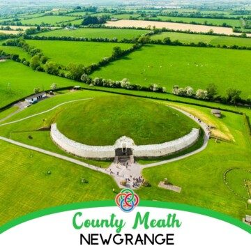 Ancient mound with text banner