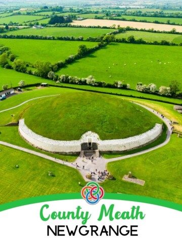 Ancient mound with text banner