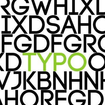 Black and green text on a word graphic
