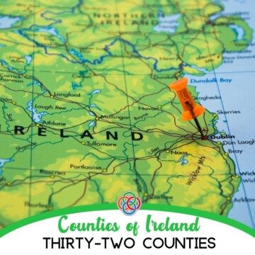 Map with text banner