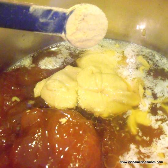 Adding powdered ginger to glaze | Irish American Mom Adding powdered ginger to glaze