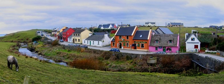 Fisher Street in Doolin County Clare | Irish American Mom Village of brightly colored cottages