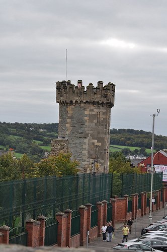 The Walled City of Derry Stone tower with railings