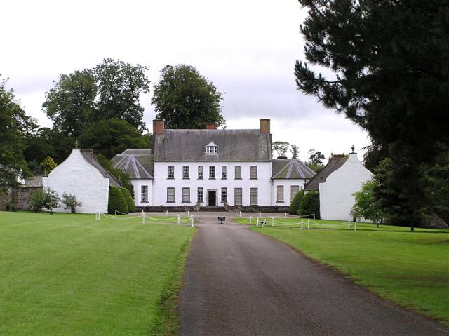 Springhill House, Moneymore | Irish American Mom Large white house with path leading to it