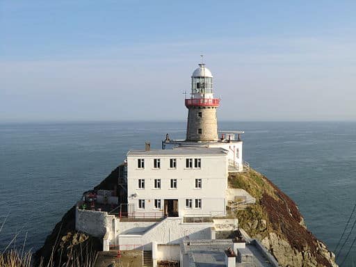 Lighthouse on a rocky cliff