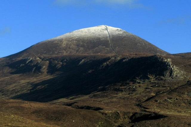 Snow capping the top of Slieve Donard the hightest mountain in Ulster
