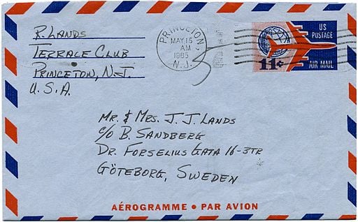 Letter with an address