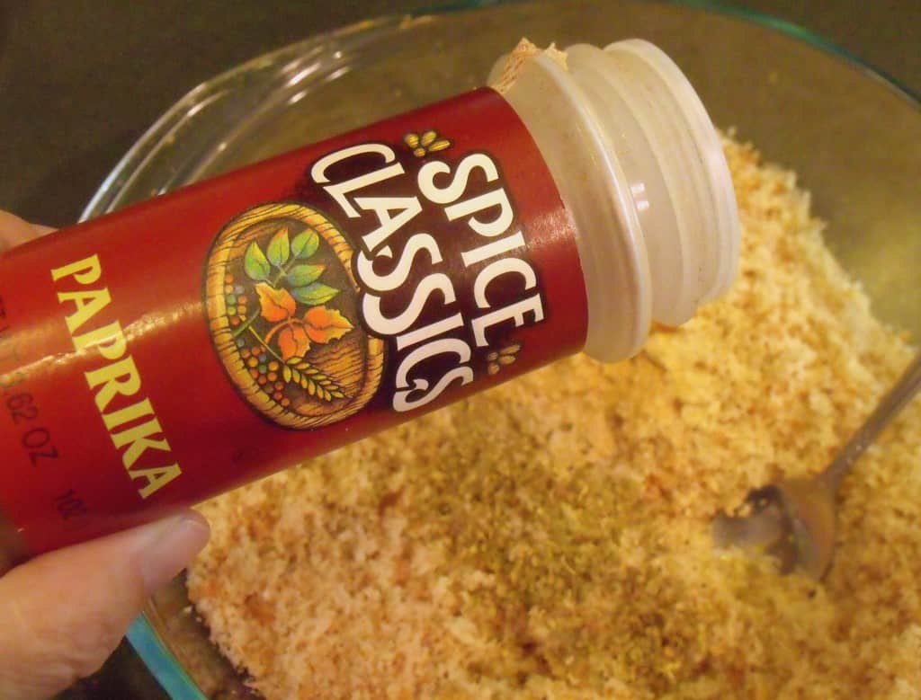 Seasoning bread crumbs for scotch eggs Adding paprika to breadcrumbs