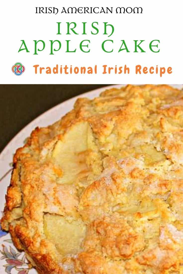 Irish Apple Cake is a rustic apple infused bread | Irish American Mom Irish apple cake is also known as Kerry apple cake and is a traditional Irish cake or rustic apple bread.