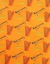 Musical Instruments Fabric | Irish American Mom Musical Instruments Fabric