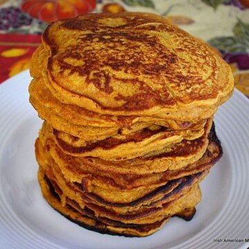 Stack of pumpkin pancakes