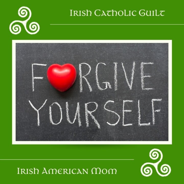 Text on a blackboard with Celtic symbols and script