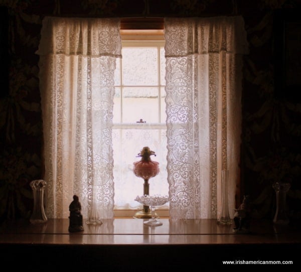 Lace Curtains In An Irish Cottage Window | Irish American Mom Lace Curtains In An Irish Cottage Window