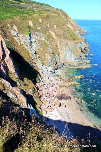 Looking Down At the Cove Below 199 Steps in Howth | Irish American Mom Looking Down At the Cove Below 199 Steps in Howth