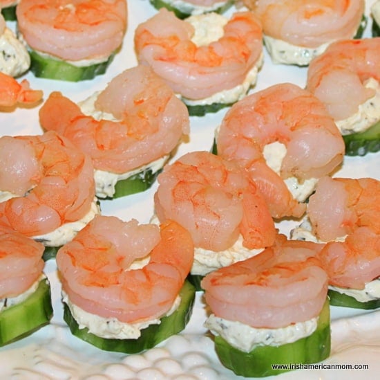 Easy Appetizers – Shrimp and Cucumber Bites | Irish American Mom