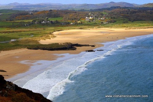 Knockalla Beach also known as Port Salon | Irish American Mom Waves coming on shore at Port Salon or Knockalla in County Donegal in the northwest of Ireland