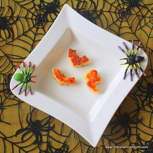 Bat and ghost shaped potato cakes | Irish American Mom Bat and ghost shaped potato cakes