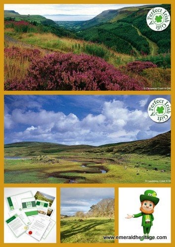 Heather in the mountains of Antrim | Irish American Mom Hills and heather in a photo collage
