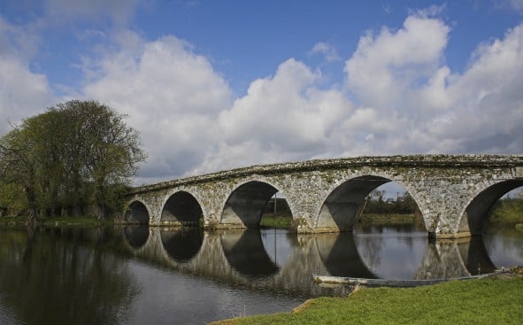 Bennett's Bridge | Irish American Mom An arched bridge over a body of water
