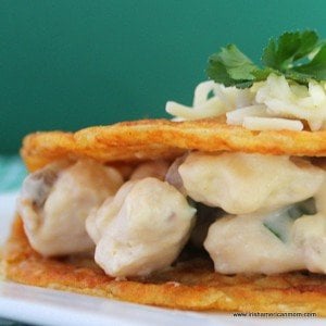 Cheesy chicken and mushroom stuffed boxty for Saint Patrick's Day cooking's Day cooking