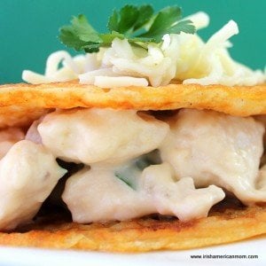 A creamy cheese, chicken and mushroom filling in a Gaelic boxty pancake