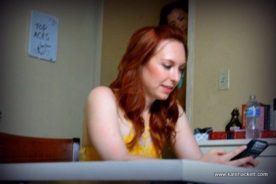 Kate Hackett at work
