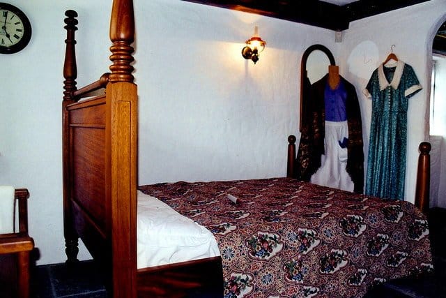Bedroom in the Quiet Man cottage museum in Cong, Co. Mayo
