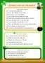 Printable titled “Leprechaun Pranks” listing living room pranks, pet and toy tricks, and leprechaun trap ideas with shamrock bullet points, green and orange borders, cartoon leprechauns, and pot of gold graphics.