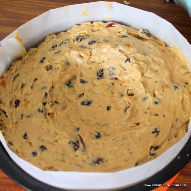 Dip in batter of fruit cake to prevent a peak rising | Irish American Mom Dip in batter of fruit cake to prevent a peak rising